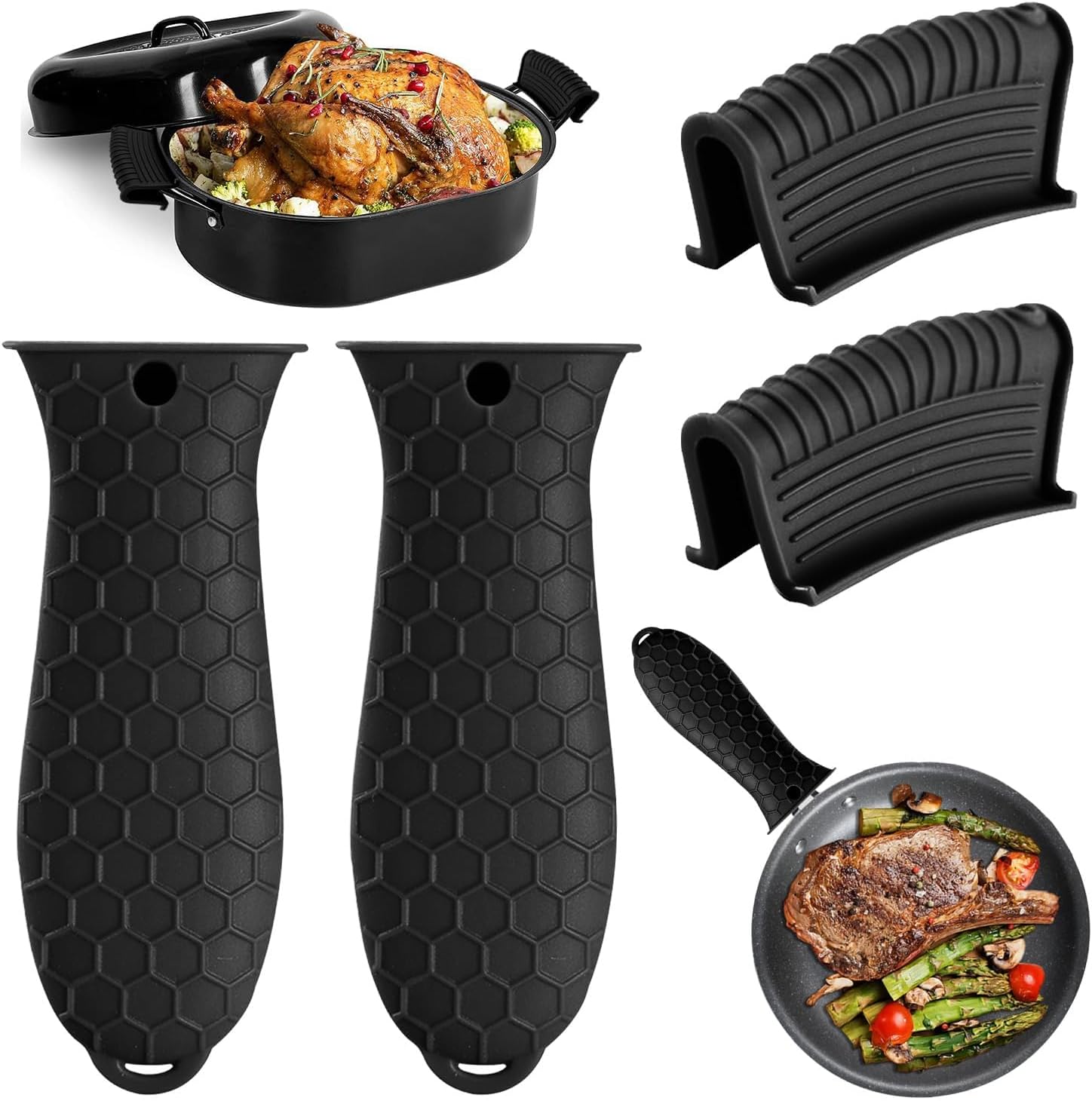 Cast Iron Corn - 실리콘 내열 손잡이 커버, 주철 손잡이