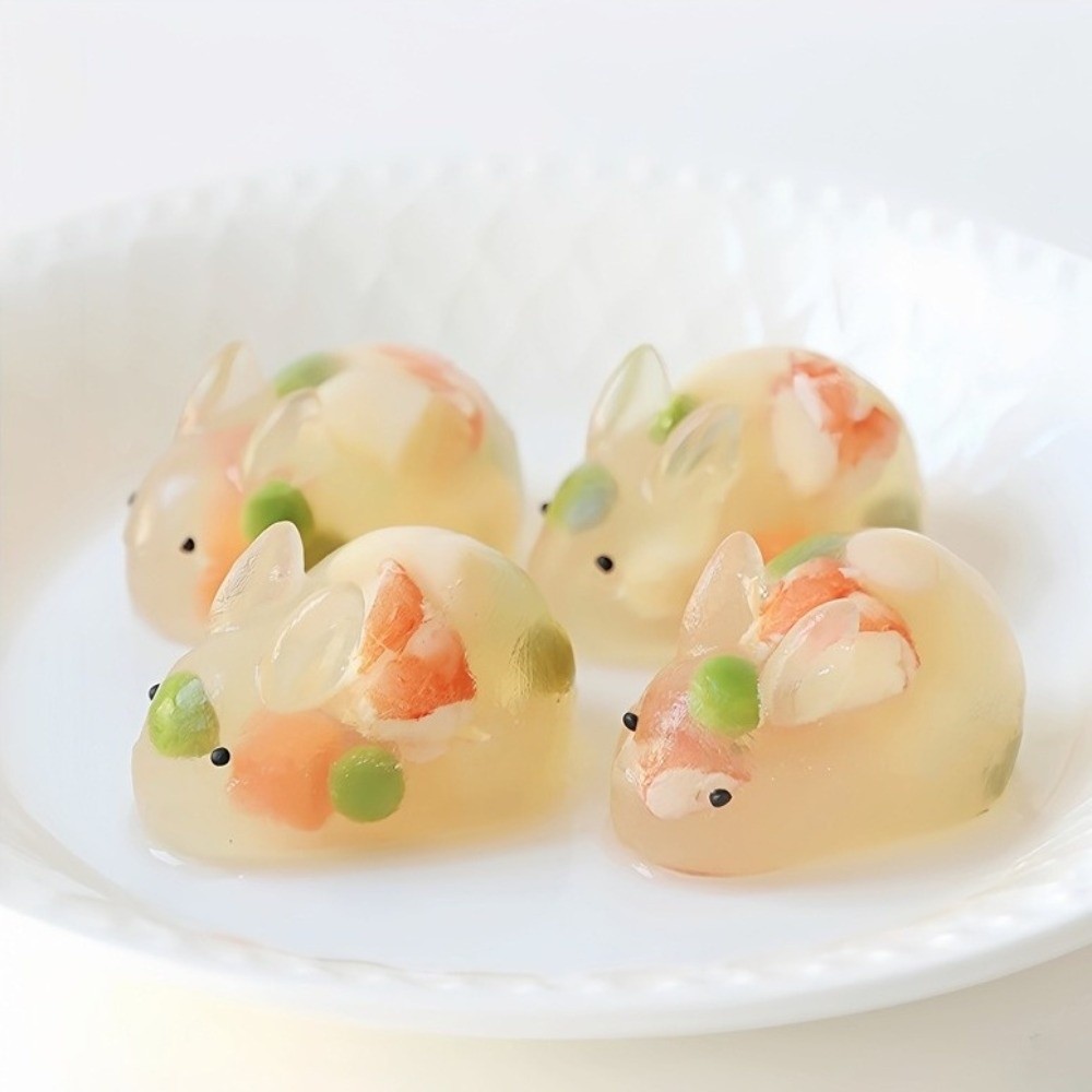 Bunny Cake Mold - 유연한 실리콘 3D 토끼 케이크 몰드,