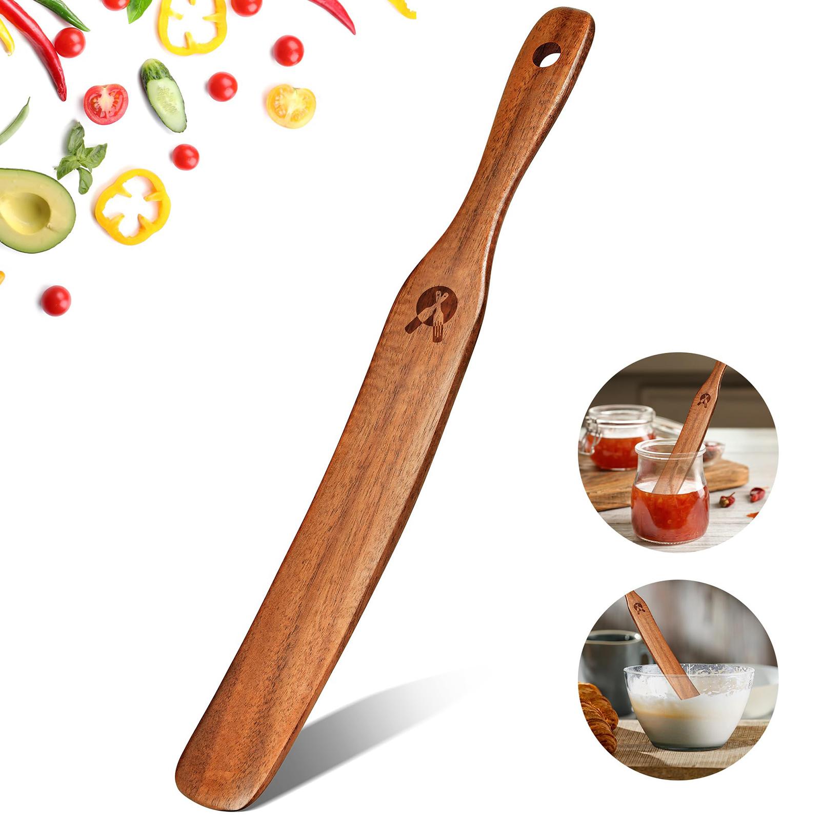 Okonomiyaki Spatula - 나무 요리용 숟가락 휴대용 다기능 젓는
