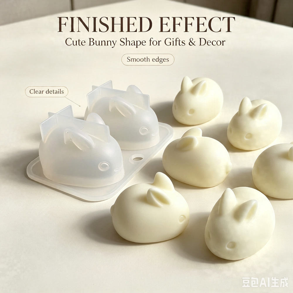 3D 미니 토끼 실리콘 몰드 식품 등급 2구 토끼 모양 - Bunny Cake Mold 리뷰 및 가격