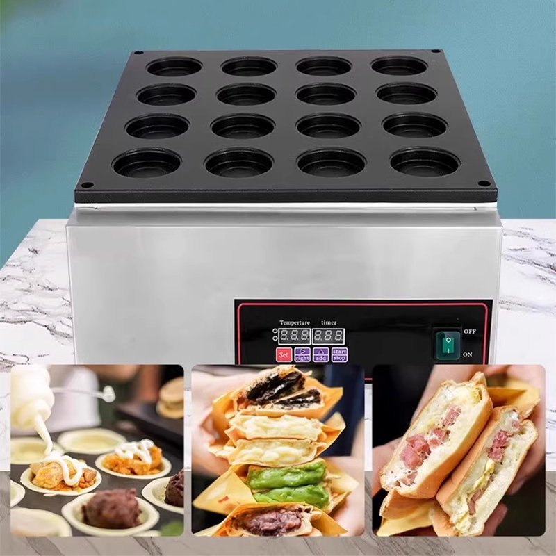 휠 케이크 기계 상업용 전기 팥빵 팬 스낵 장비 기계  - Egg Waffle Pan 리뷰 및 가격