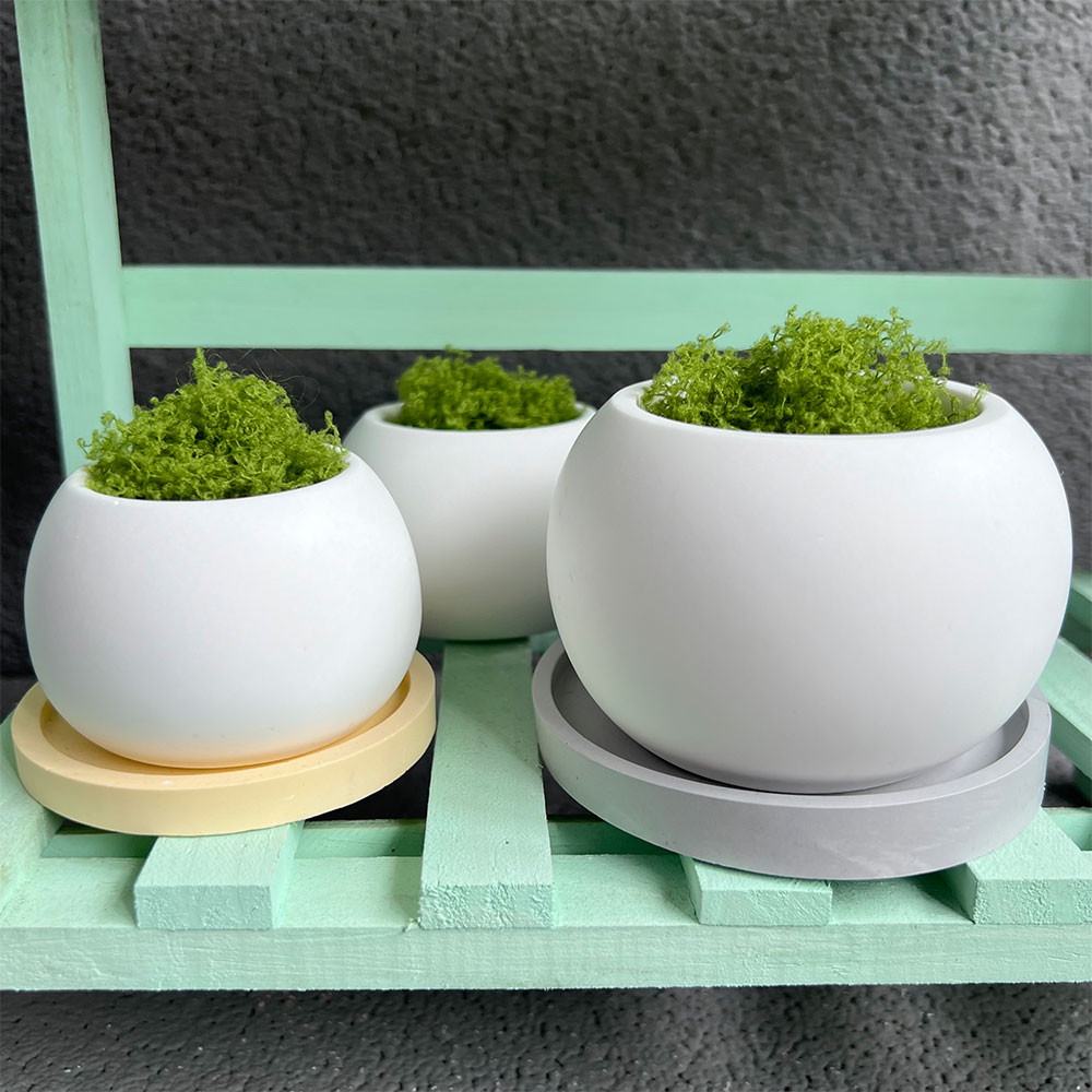 대형 실리콘 화분 금형, 콘크리트 원형 실내 화분, 대 - Potsticker Mold 리뷰 및 가격