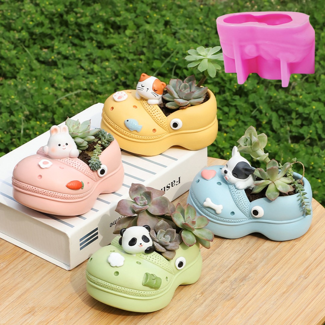 3D 동물 슬리퍼 다육 식물 화분 송진 실리콘 몰드 구 - Potsticker Mold 리뷰 및 가격