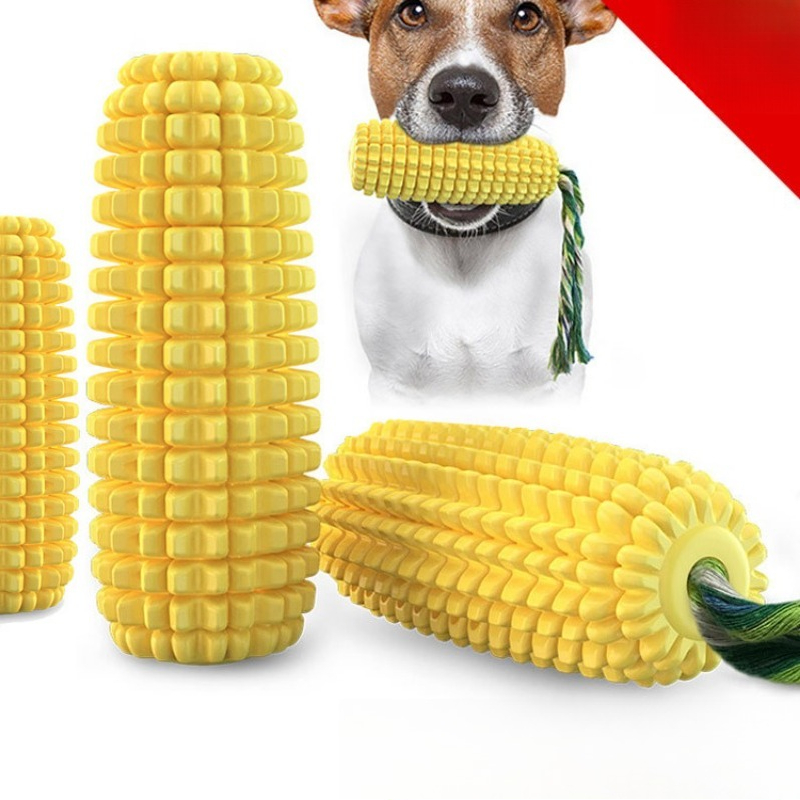 삐걱거리는 옥수수 모양 칫솔 씹는 막대 내구성 있는 치 - Corn Dog Stick 리뷰 및 가격
