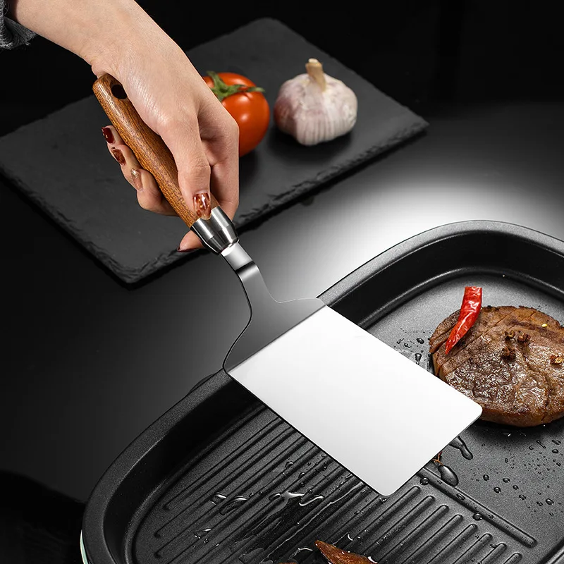 스테인리스 스틸 사각형 스테이크 요리용 주걱 피자 삽  - Okonomiyaki Spatula 리뷰 및 가격