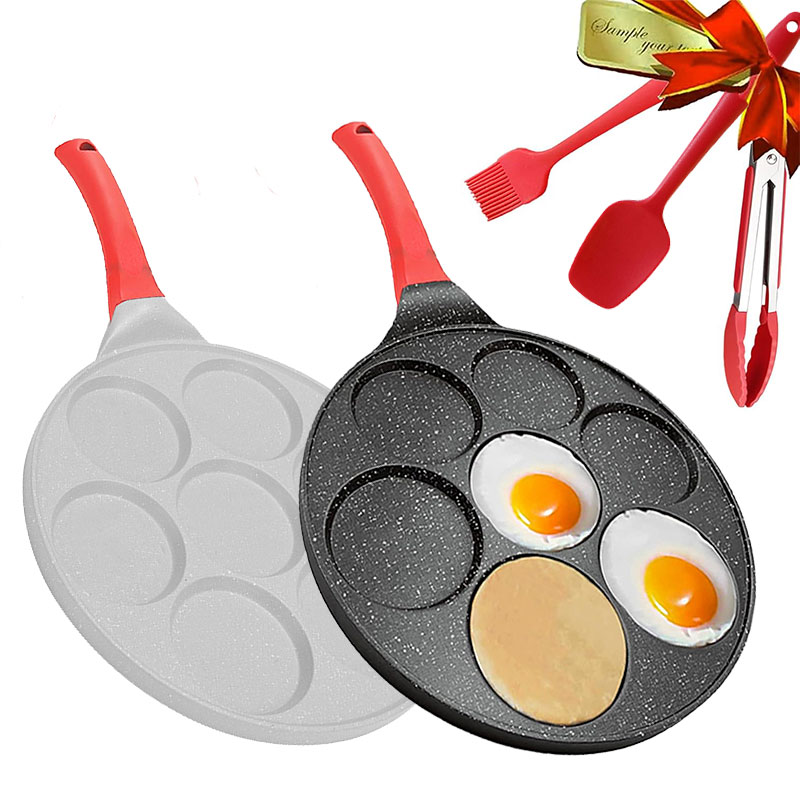 7컵 오믈렛 미니 팬케이크 쿠커 팬 아침식사 논스틱 팬 - Mini Pancake Griddle 리뷰 및 가격