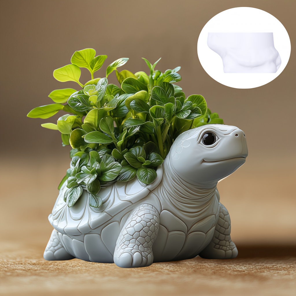 귀여운 거북이 다육식물 화분 레진 실리콘 몰드 거북이  - Potsticker Mold 리뷰 및 가격