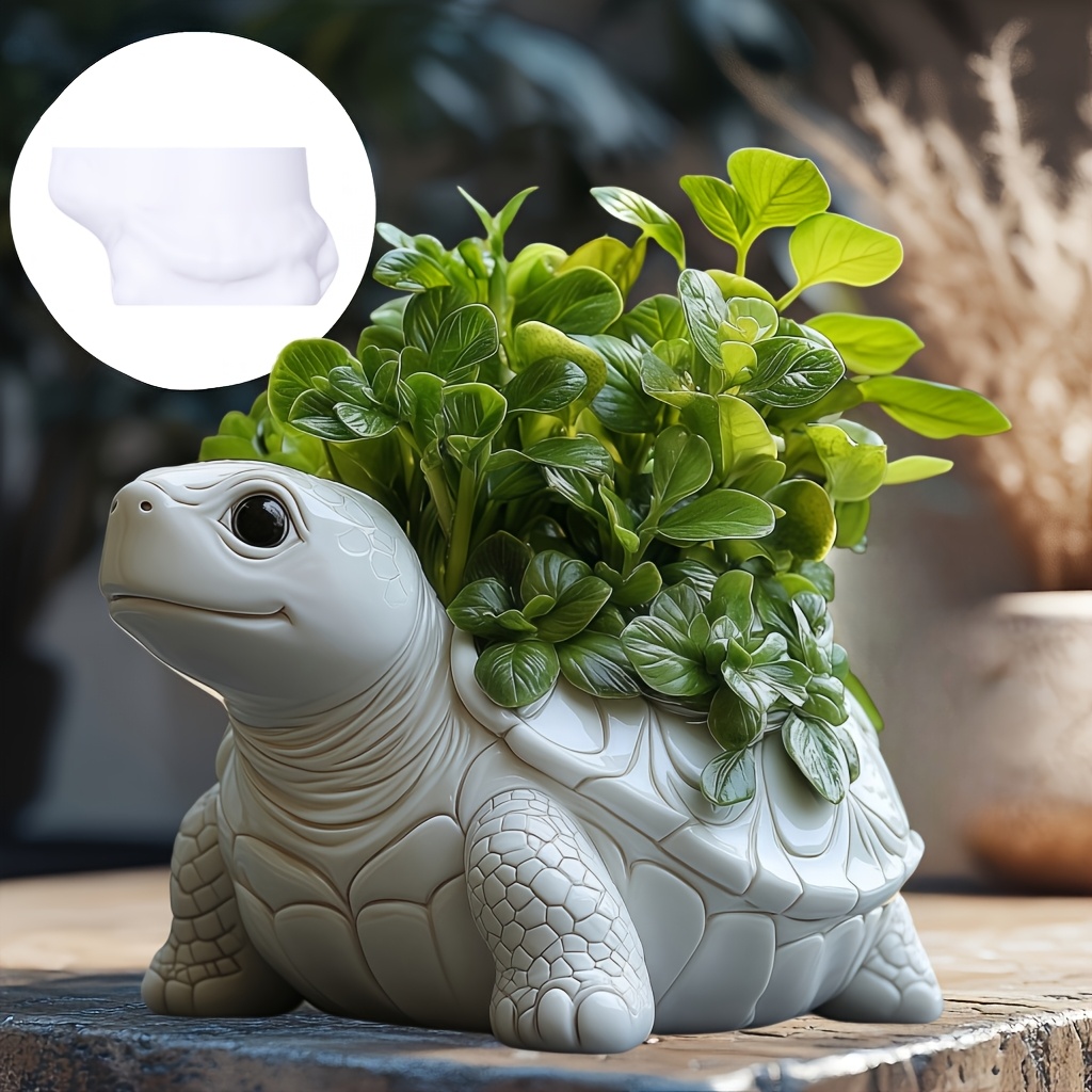 귀여운 거북이 다육식물 화분 레진 실리콘 몰드 거북이  - Potsticker Mold 리뷰 및 가격
