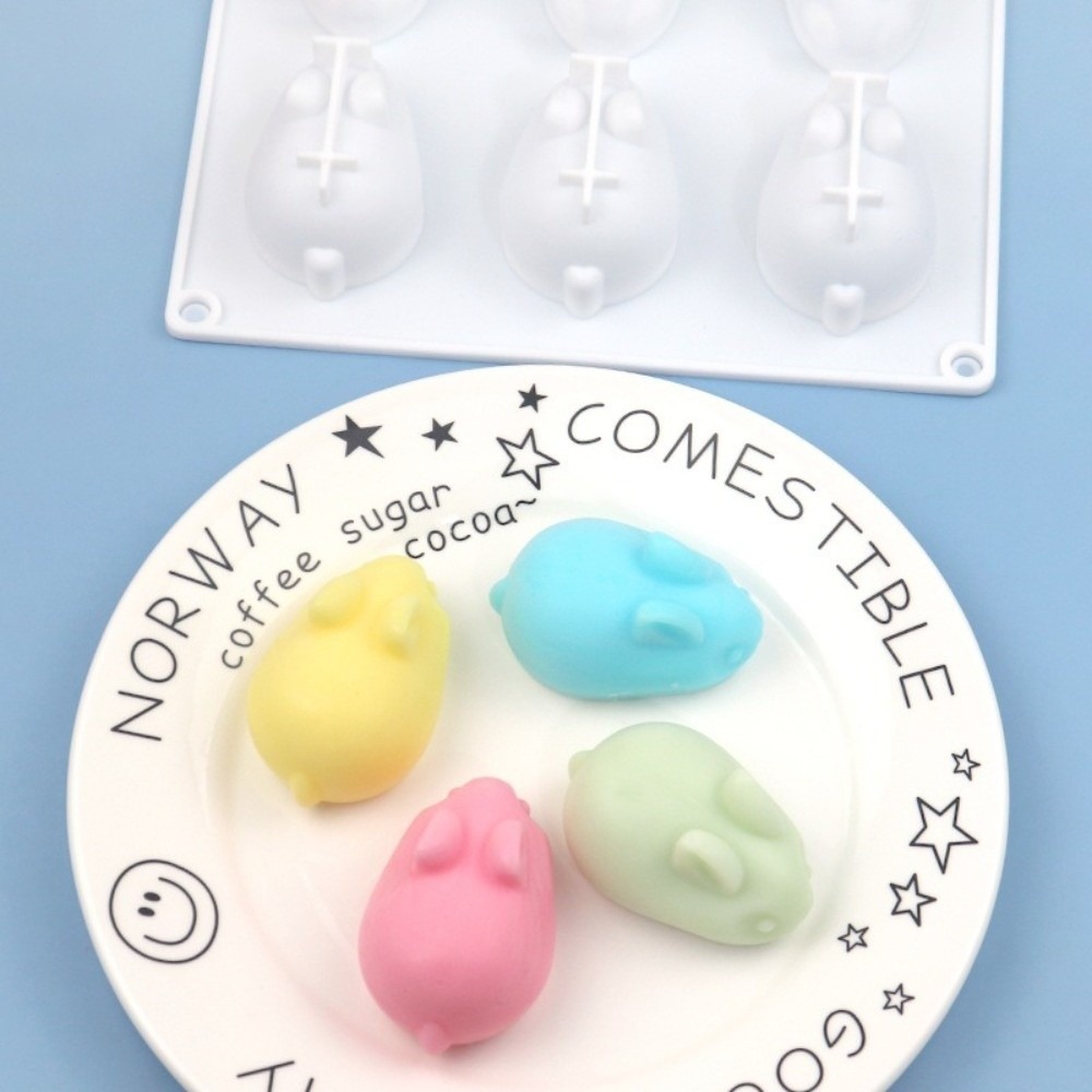 유연한 실리콘 3D 토끼 케이크 몰드, 토끼 모양 6구 - Bunny Cake Mold 리뷰 및 가격