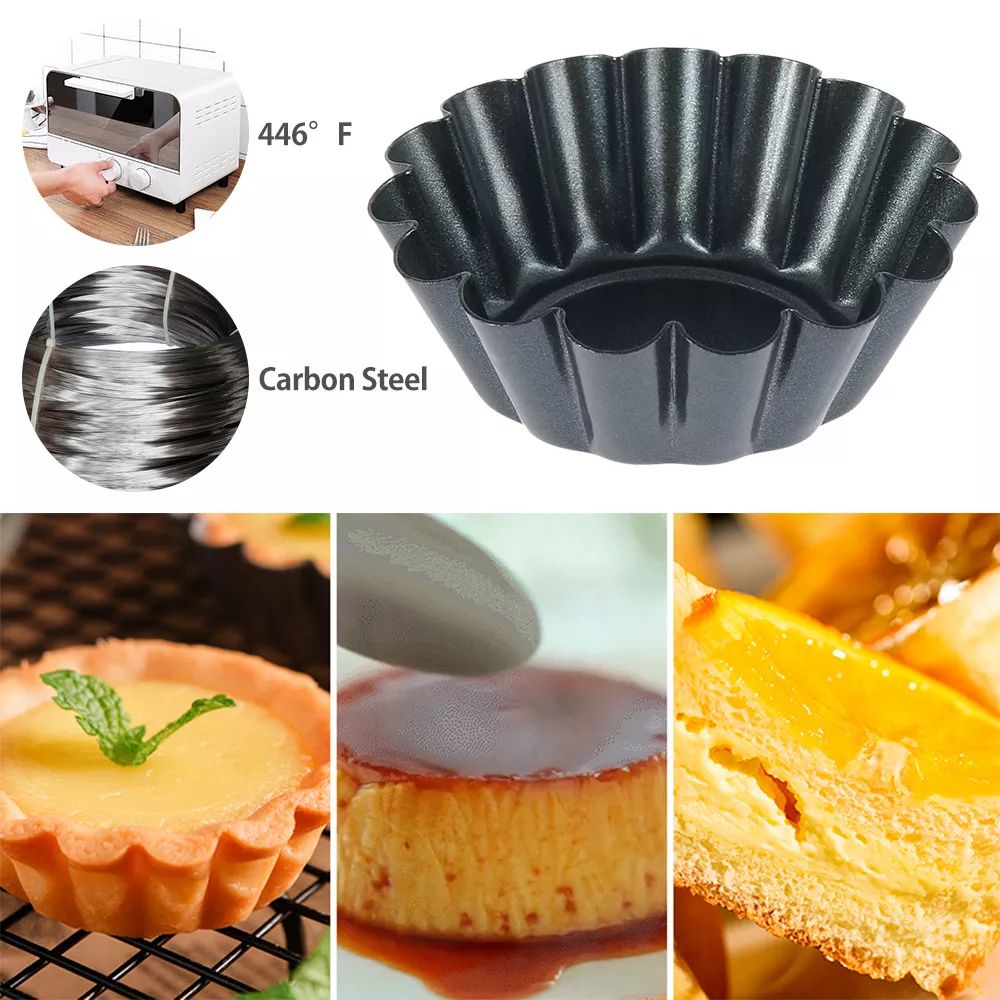 4PCS 미니 라운드 논스틱 타트 팬 타르틀렛 몰드 에 - Egg Waffle Pan 리뷰 및 가격