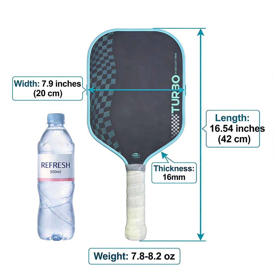 터보 T700 텍스처드 페이스 카본 파이버 피클볼 패들 - Crepe Pan Carbon 리뷰 및 가격