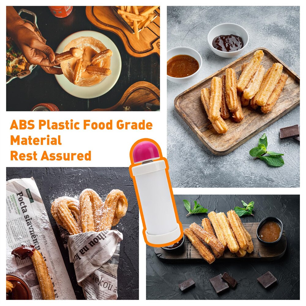 휴대용 플라스틱 Churro 메이커 키트, 8 가지 모 - Churros Maker Gun 리뷰 및 가격
