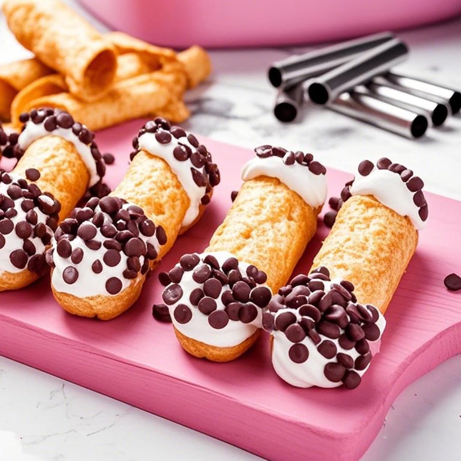 10/20개입 카놀리 튜브, 식품 등급 스테인리스 스틸 - Danish Pancake Pan 리뷰 및 가격