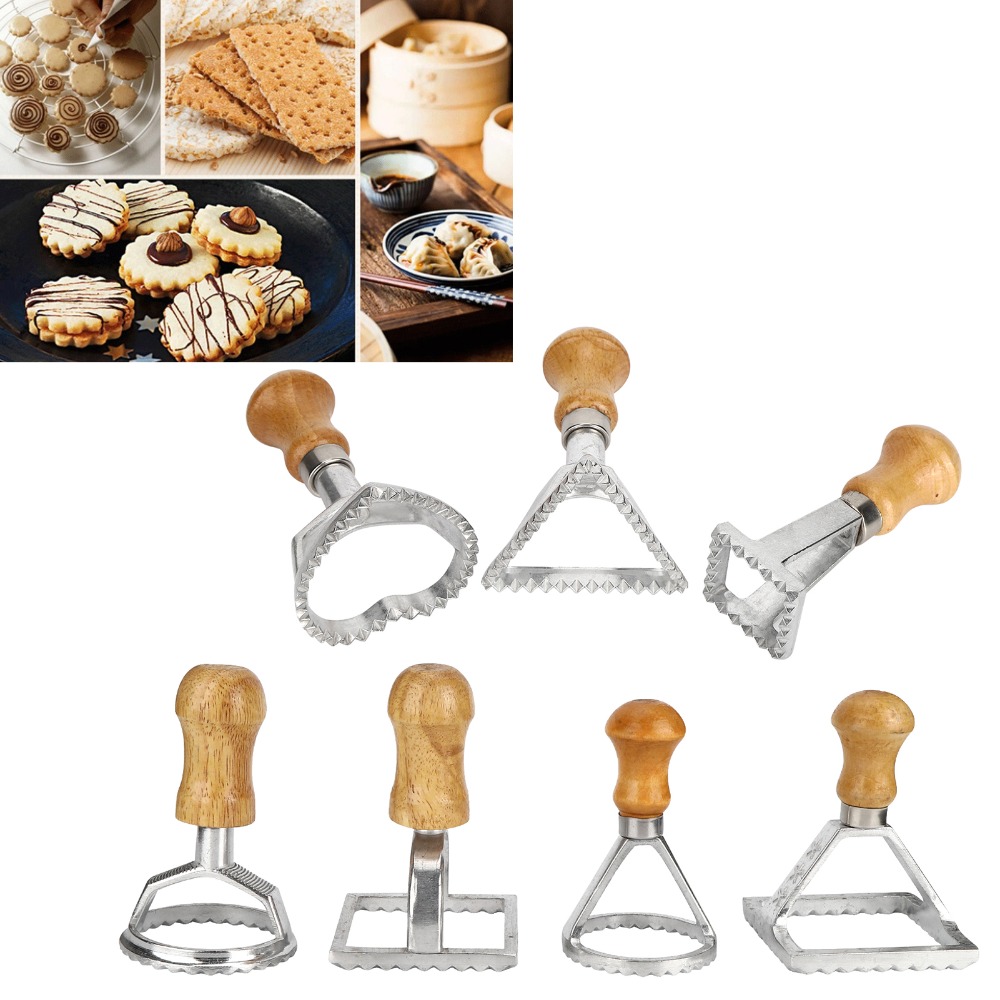 7종 개별형 수직 라비올리 커터 세트 원목 알루미늄 만 - Dumpling Press Set 리뷰 및 가격