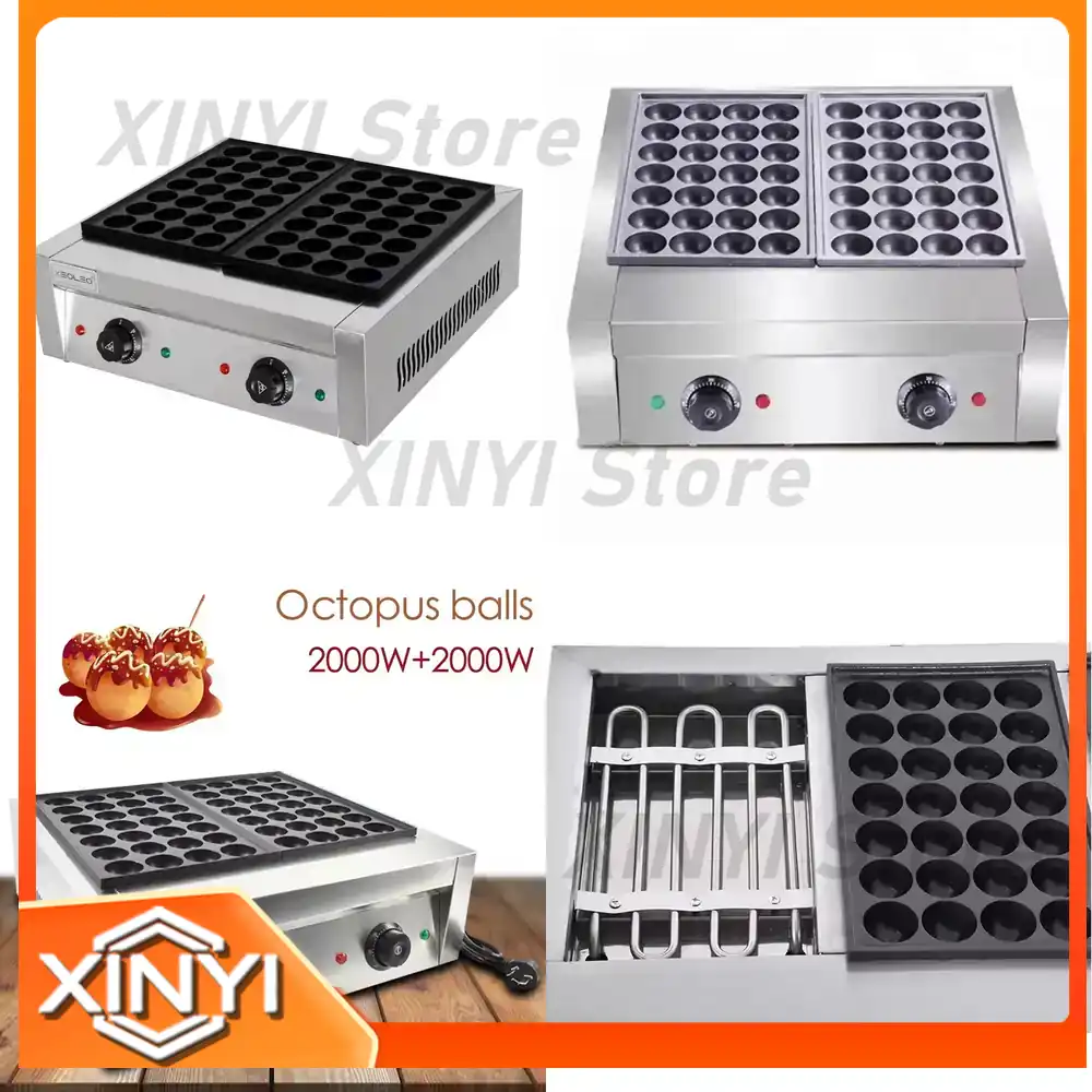 XEOLEO 상업용 테이블탑 2구 타코야끼 기계 200 - Takoyaki Grill Plate 리뷰 및 가격
