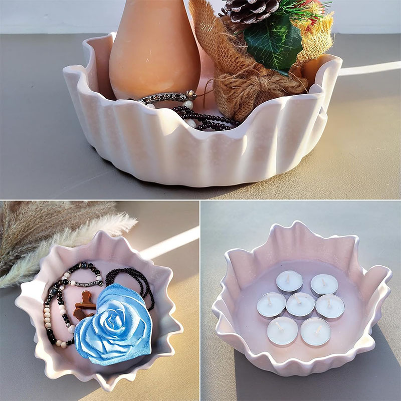 레이스 트레이 과일 트레이 DIY 석고 수지 실리콘 금 - Potsticker Mold 리뷰 및 가격